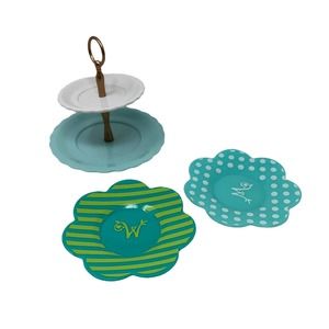 American Girl Wellie Wishers Enchanted Tea Party Replacement Parts. Plates Tray.